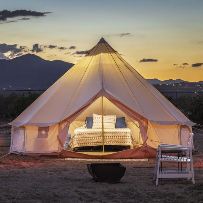 Outdoor Yurt Camping - Waterproof Outdoor Glamping Tents 4-Season Luxury
