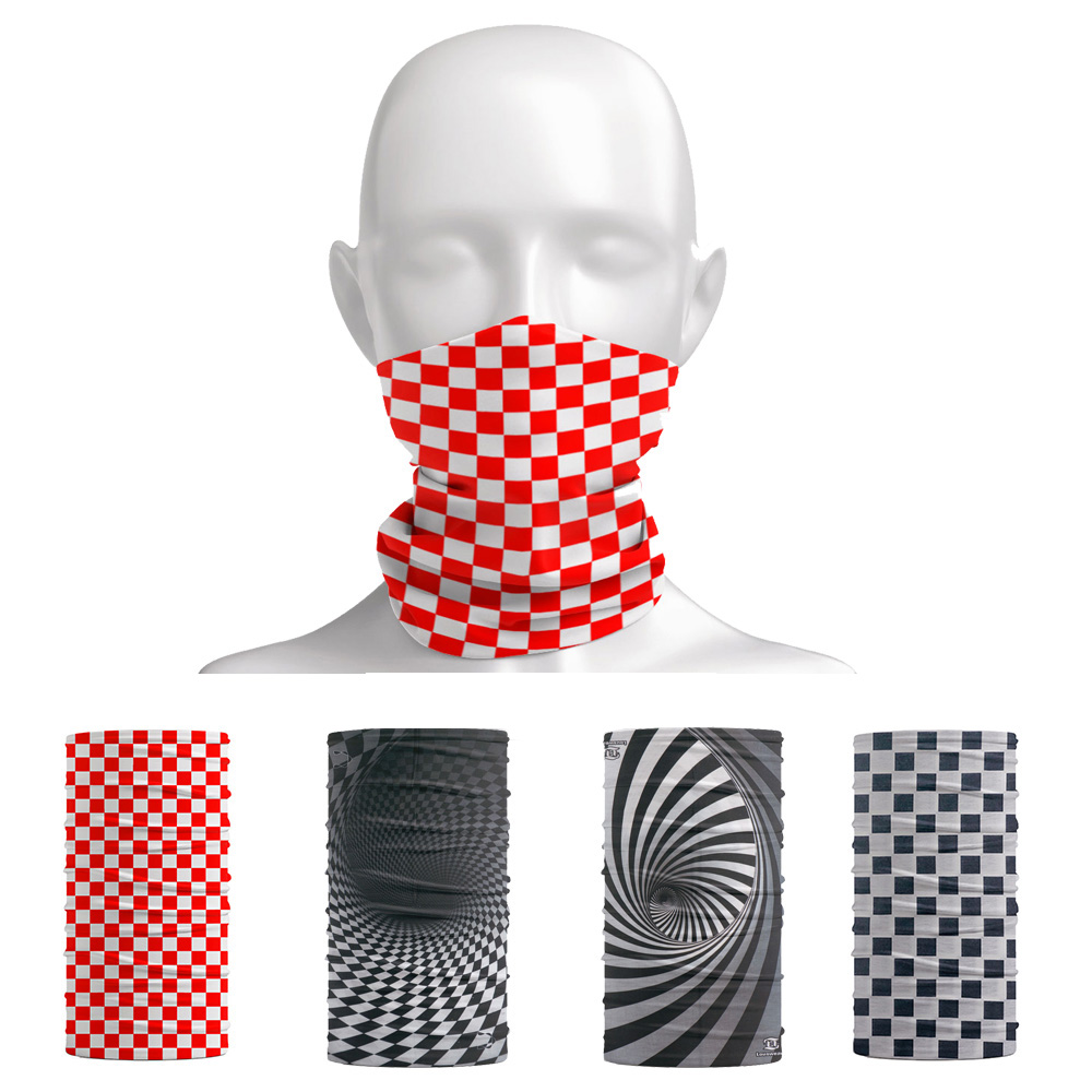Outdoor Camping Essential Gear - Plaid Pattern Headband Outdoor Camping Fishing