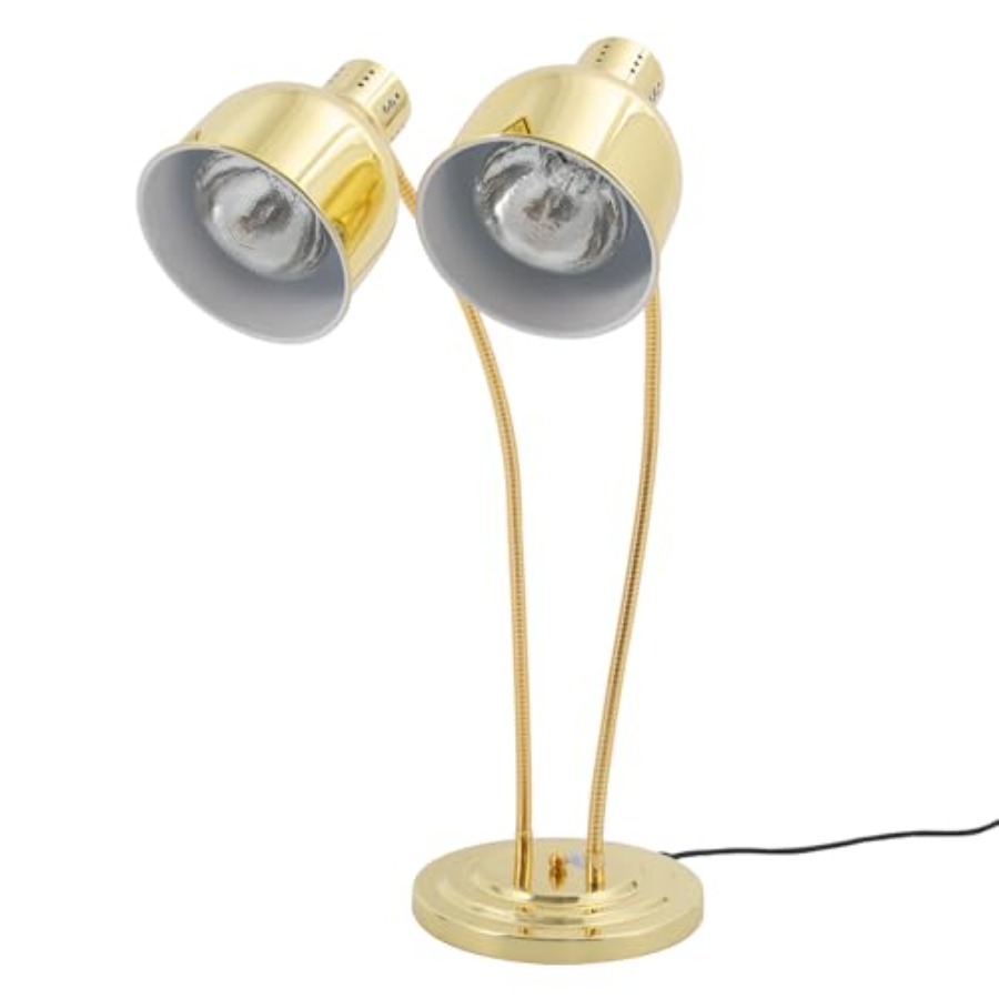 Headlamp - 2-Head Food Warmer Lamp for Restaurants,