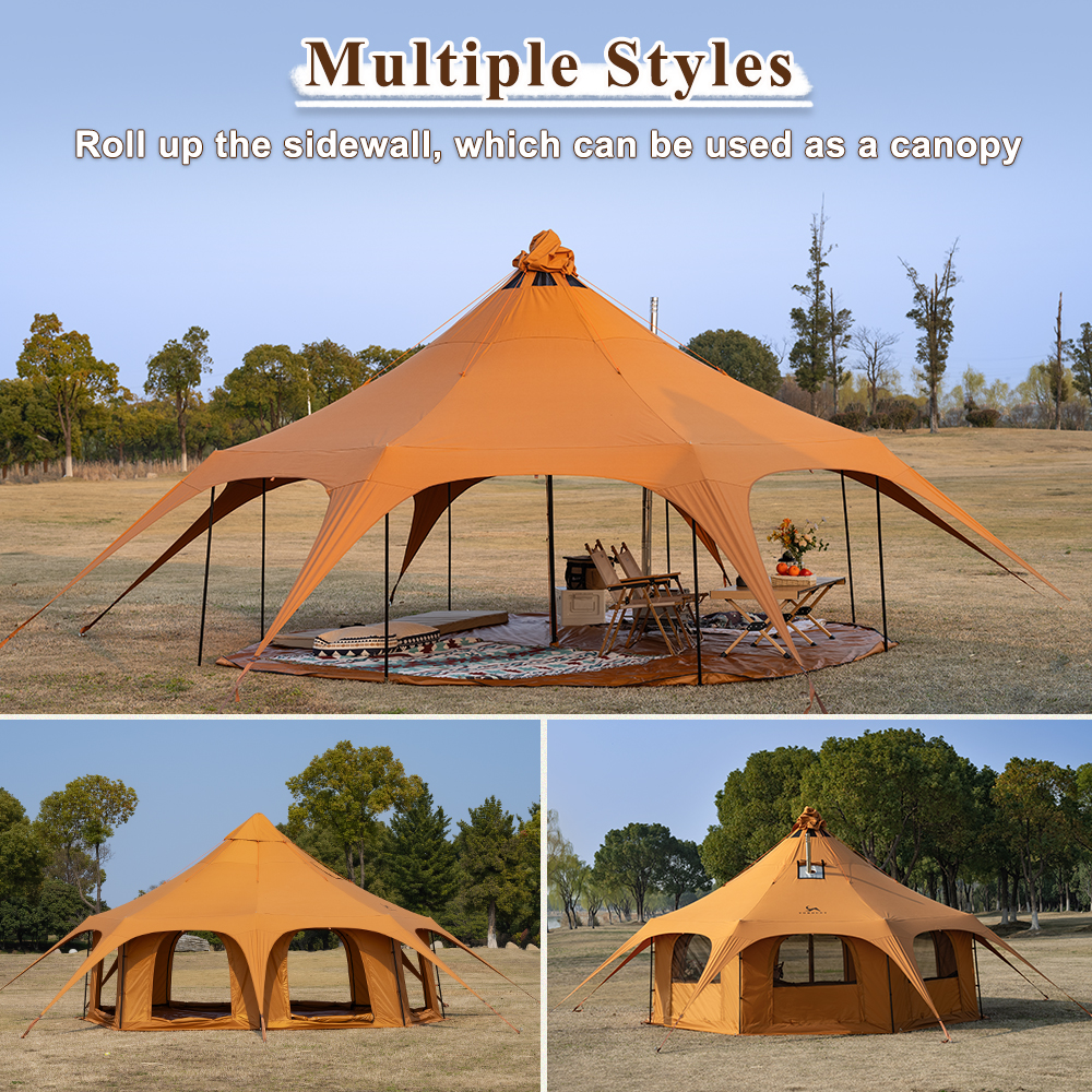 Outdoor Yurt Camping - Cheap High-end 4 Season Cotton Oxford