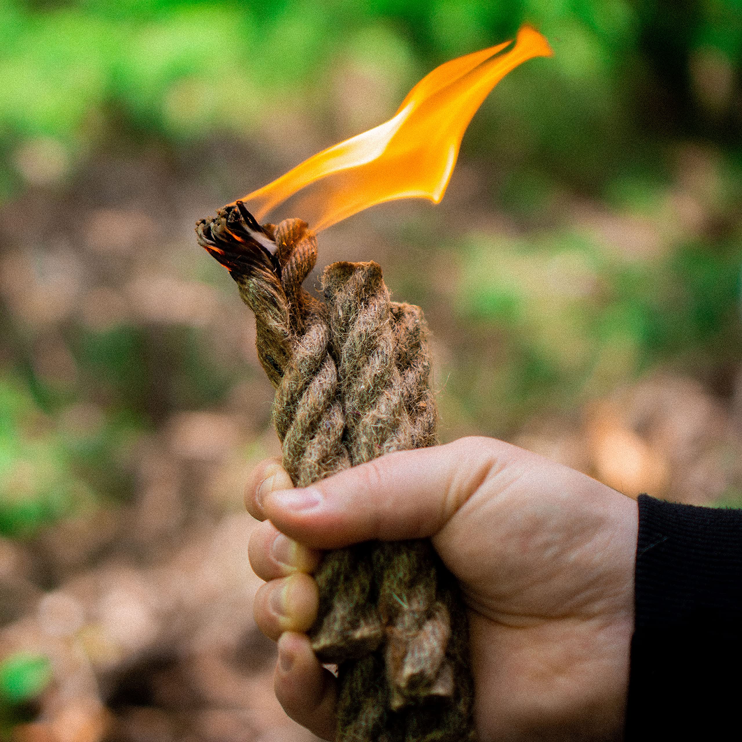 Fire Starter Flint - Tinder Rope Natural Tinder Fire Starter