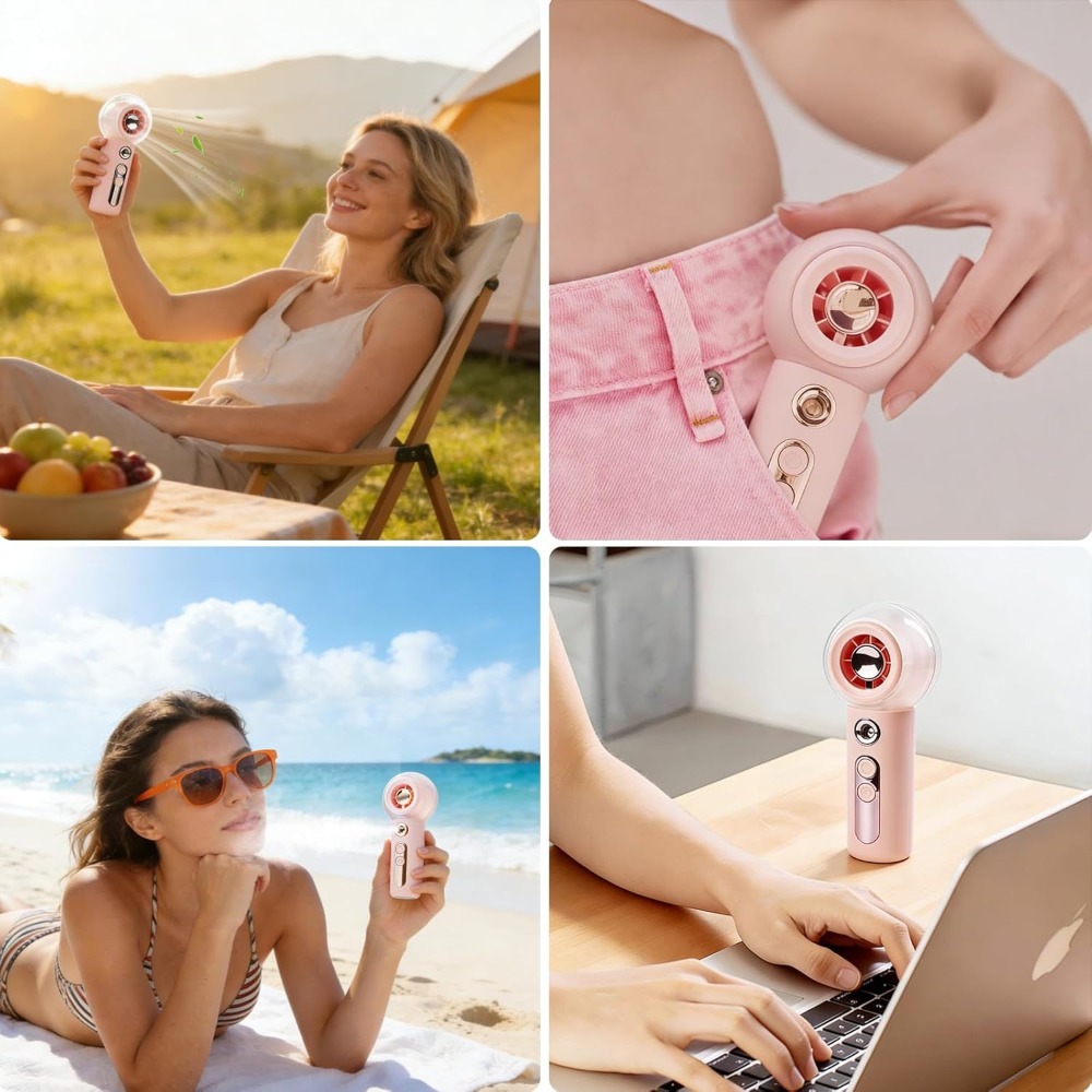 Portable Fan with Mist, Person - Outdoor Camping Water Tank recensione e prezzo
