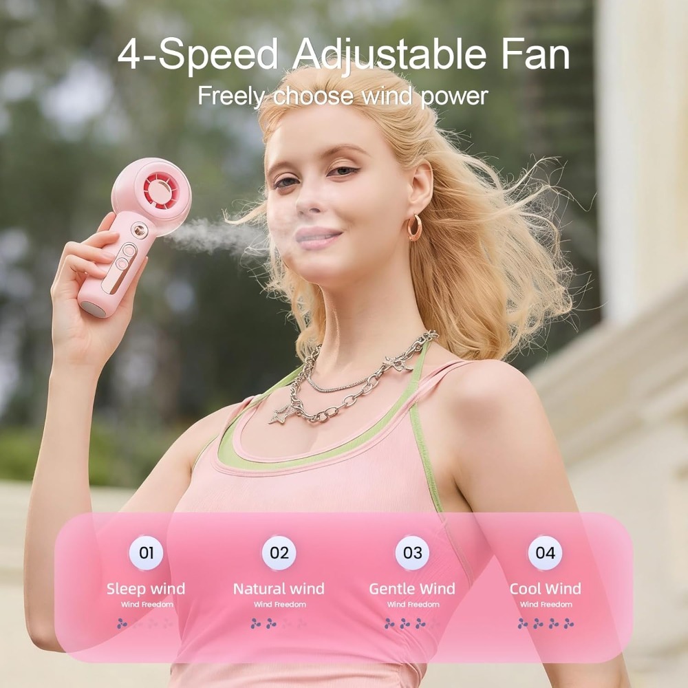 Portable Fan with Mist, Person - Outdoor Camping Water Tank recensione e prezzo