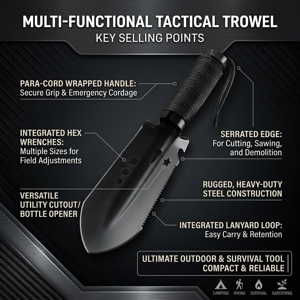 Ultralight Mini Tactical Shove - Outdoor Camping Essential Gear recensione e prezzo