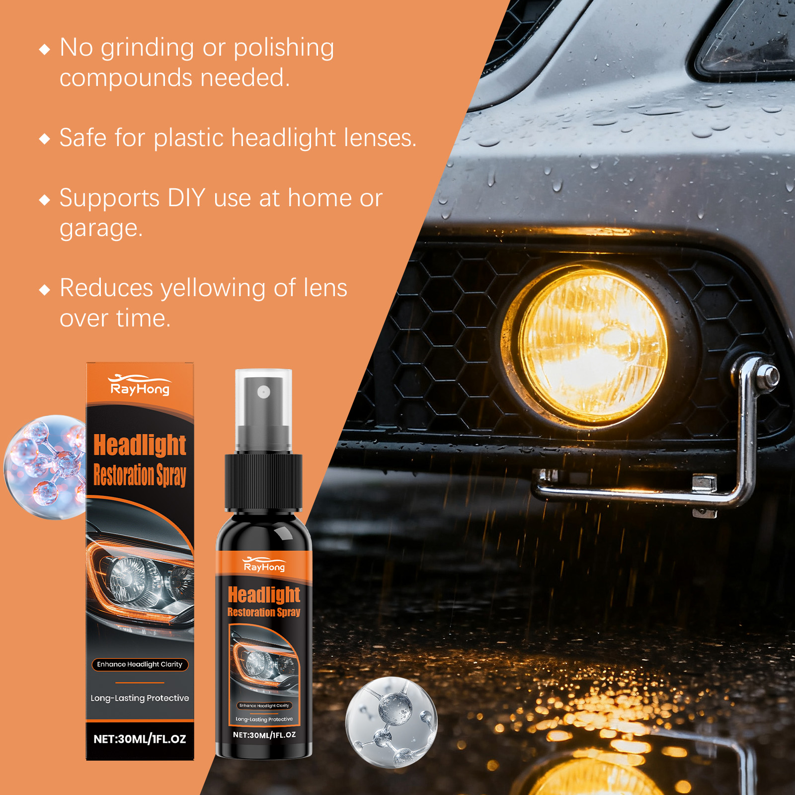 30ml Headlight Restoration Spr - Headlamp recensione e prezzo