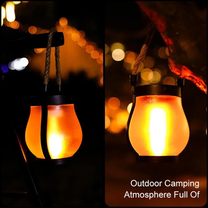Solar Flame Lamp USB Rechargea - Camping Rope recensione e prezzo