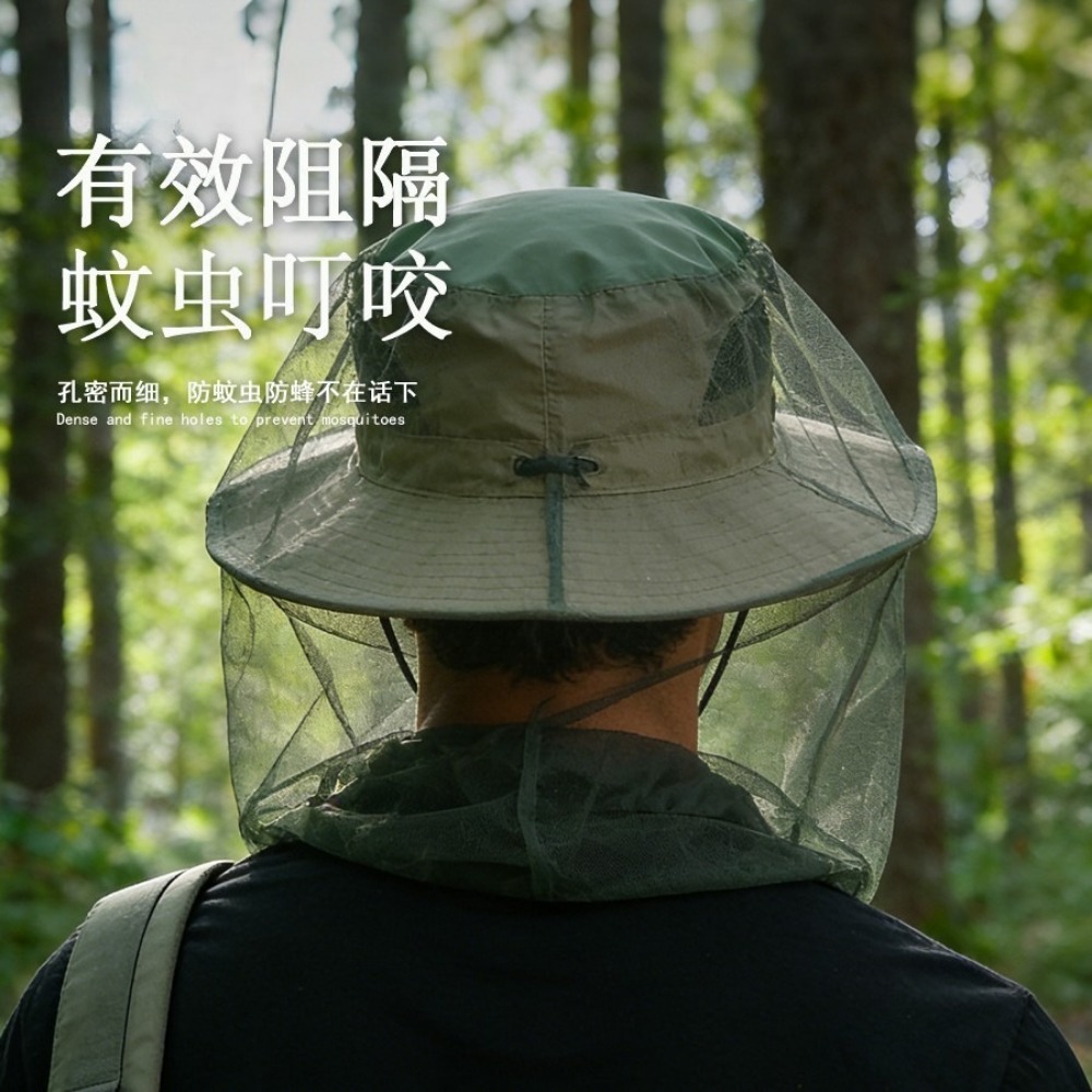 5pcs Adjustable Mosquito Bee P - Outdoor Camping Hat recensione e prezzo