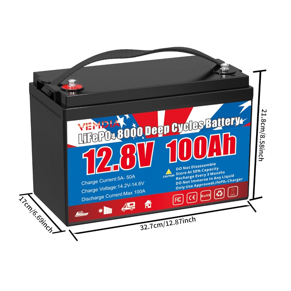 12.8V 100Ah LiFePO4 Battery Bu - Outdoor Camping Essential Gear recensione e prezzo