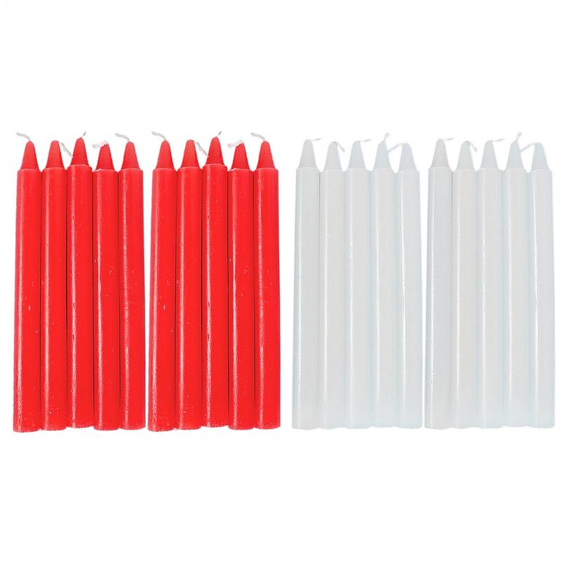 Taper Candles 10X Natural Wax  - Glow Sticks Survival recensione e prezzo
