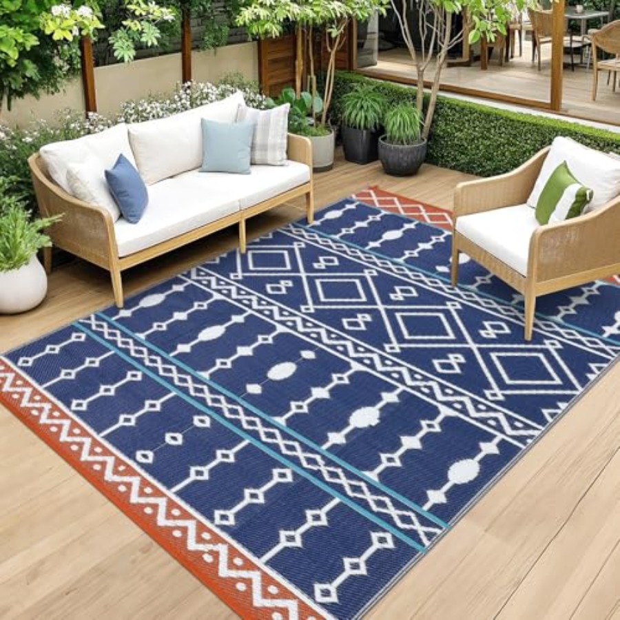 Outdoor Rug, 8x10 FT Waterproo - Outdoor Camping Mats Large recensione e prezzo