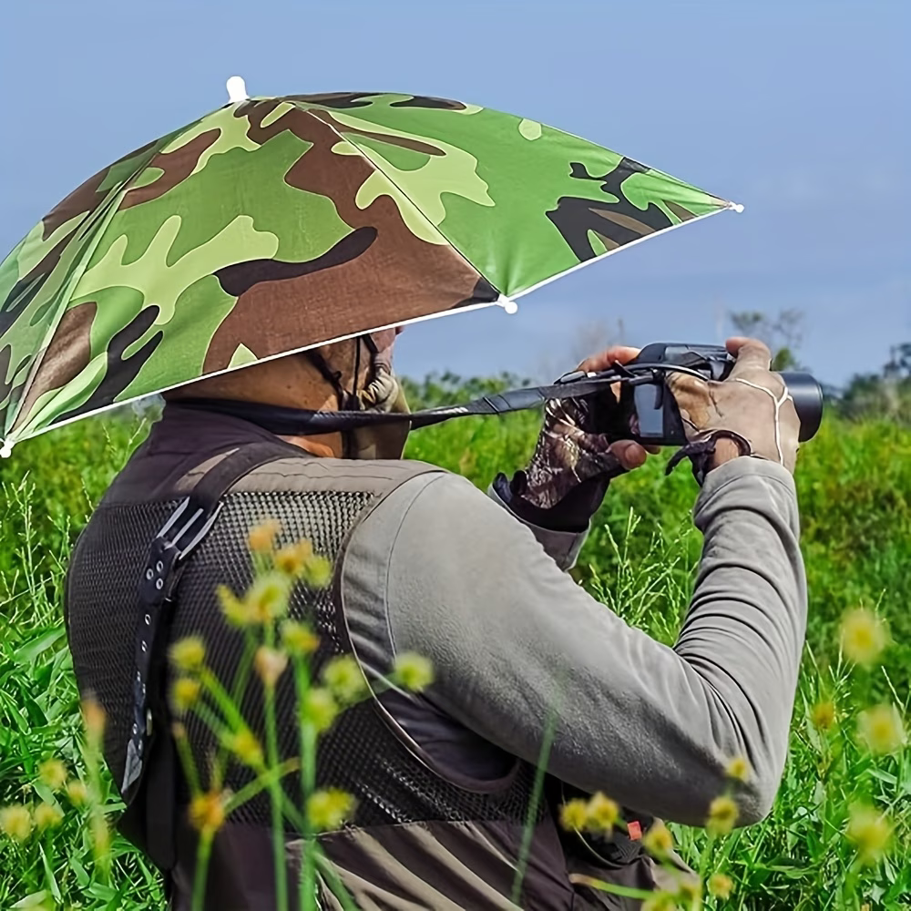 Elastic Headband Umbrella Hat, - Outdoor Camping Hat recensione e prezzo