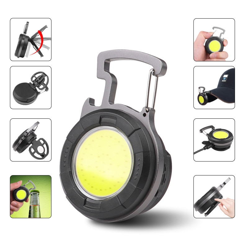 Portable COB Keychain Flashlig - Outdoor Camping Water Tank recensione e prezzo