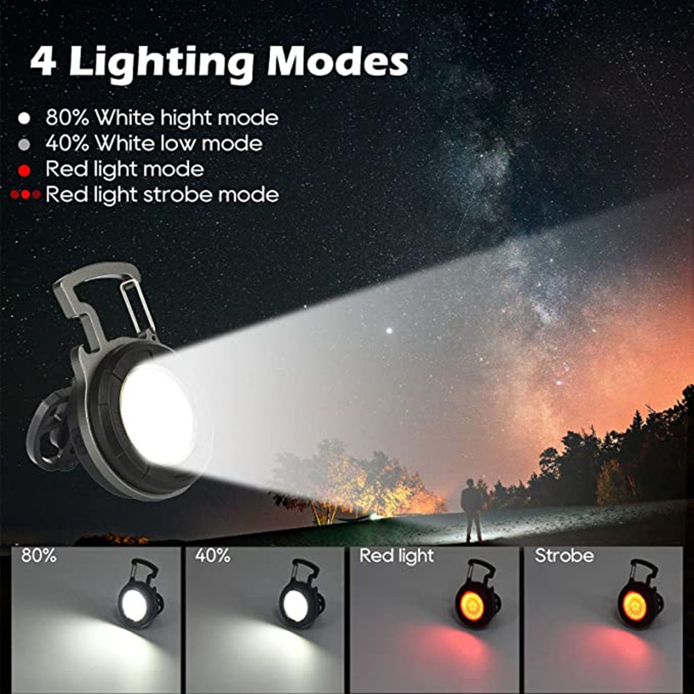 Portable COB Keychain Flashlig - Outdoor Camping Water Tank recensione e prezzo