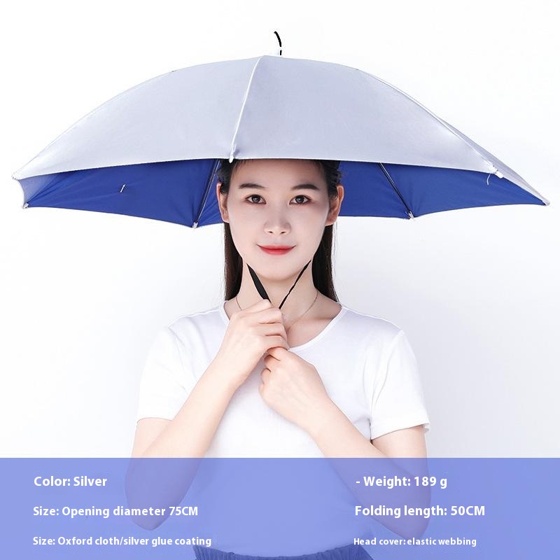Portable Fishing Umbrella Hat  - Outdoor Camping Hat recensione e prezzo
