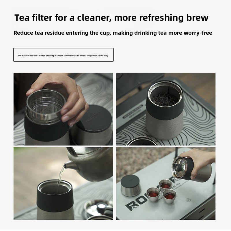Portable Travel Tea Set with C - Outdoor Camping Direct recensione e prezzo