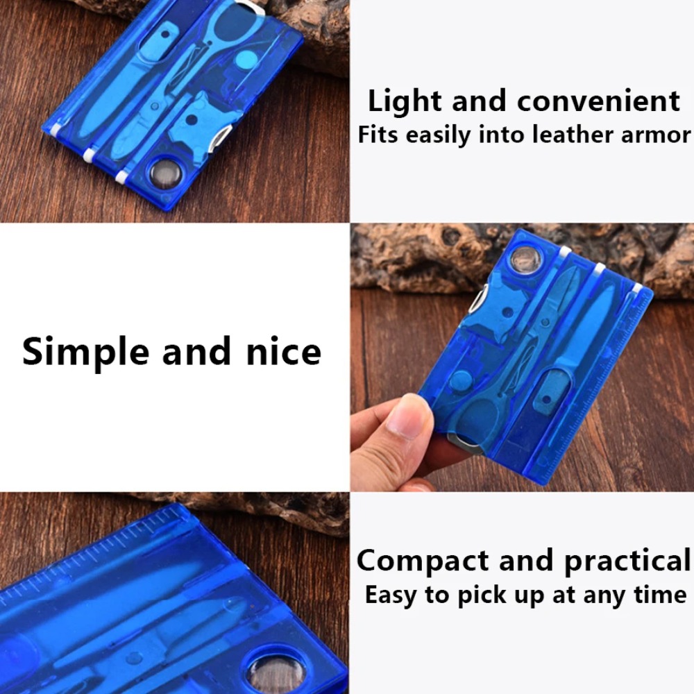 12 in 1 Portable Pocket Credit - Outdoor Camping Essential Gear recensione e prezzo