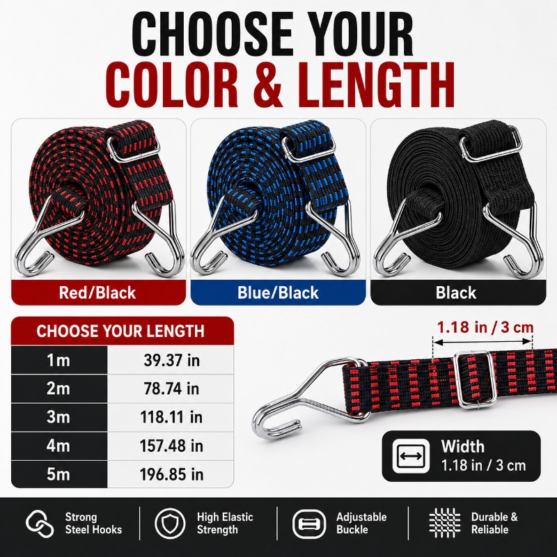 3cm Wide Elastic Cargo Strap 1 - Camping Rope recensione e prezzo