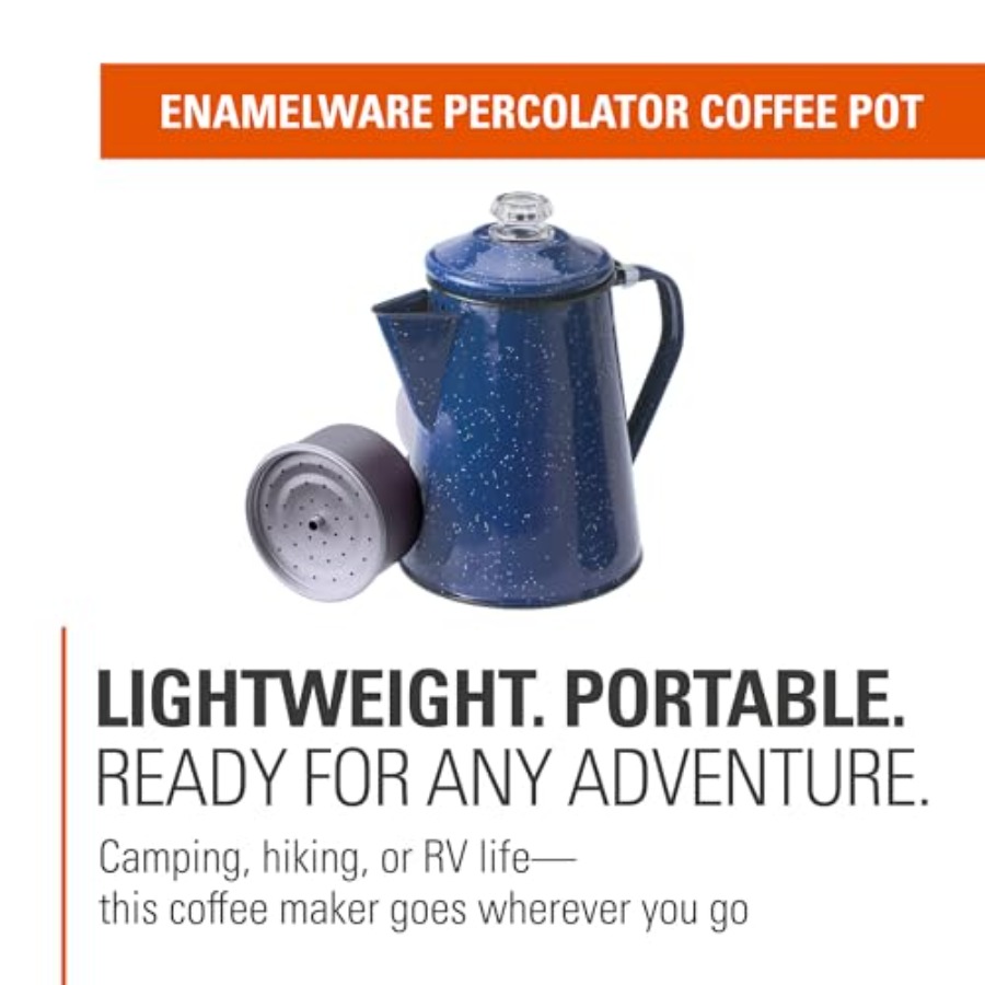 Percolator Coffee Pot Enamelwa - Camp Percolator Coffee recensione e prezzo