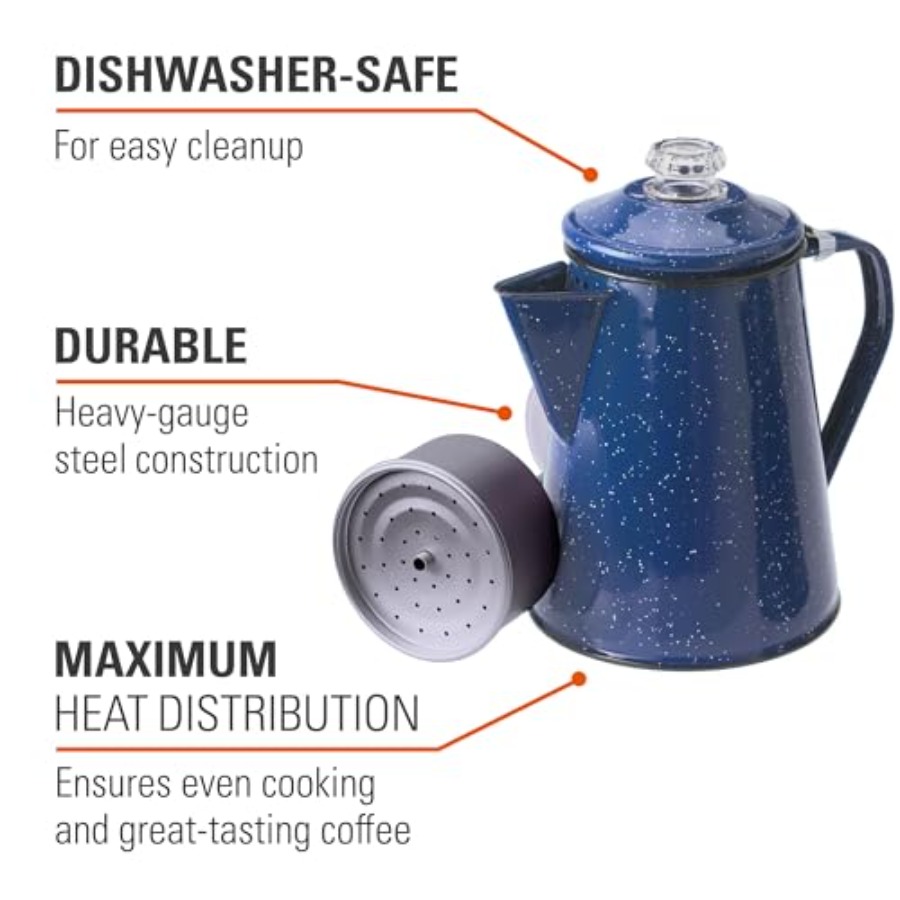 Percolator Coffee Pot Enamelwa - Camp Percolator Coffee recensione e prezzo