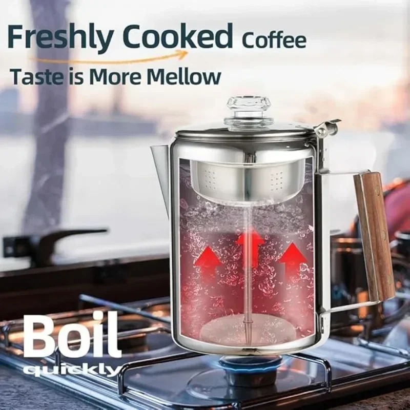 Stainless Steel Camping Coffee - Camp Percolator Coffee recensione e prezzo