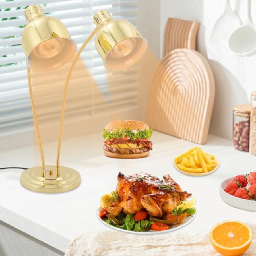 2-Head Food Warmer Lamp for Re - Headlamp recensione e prezzo