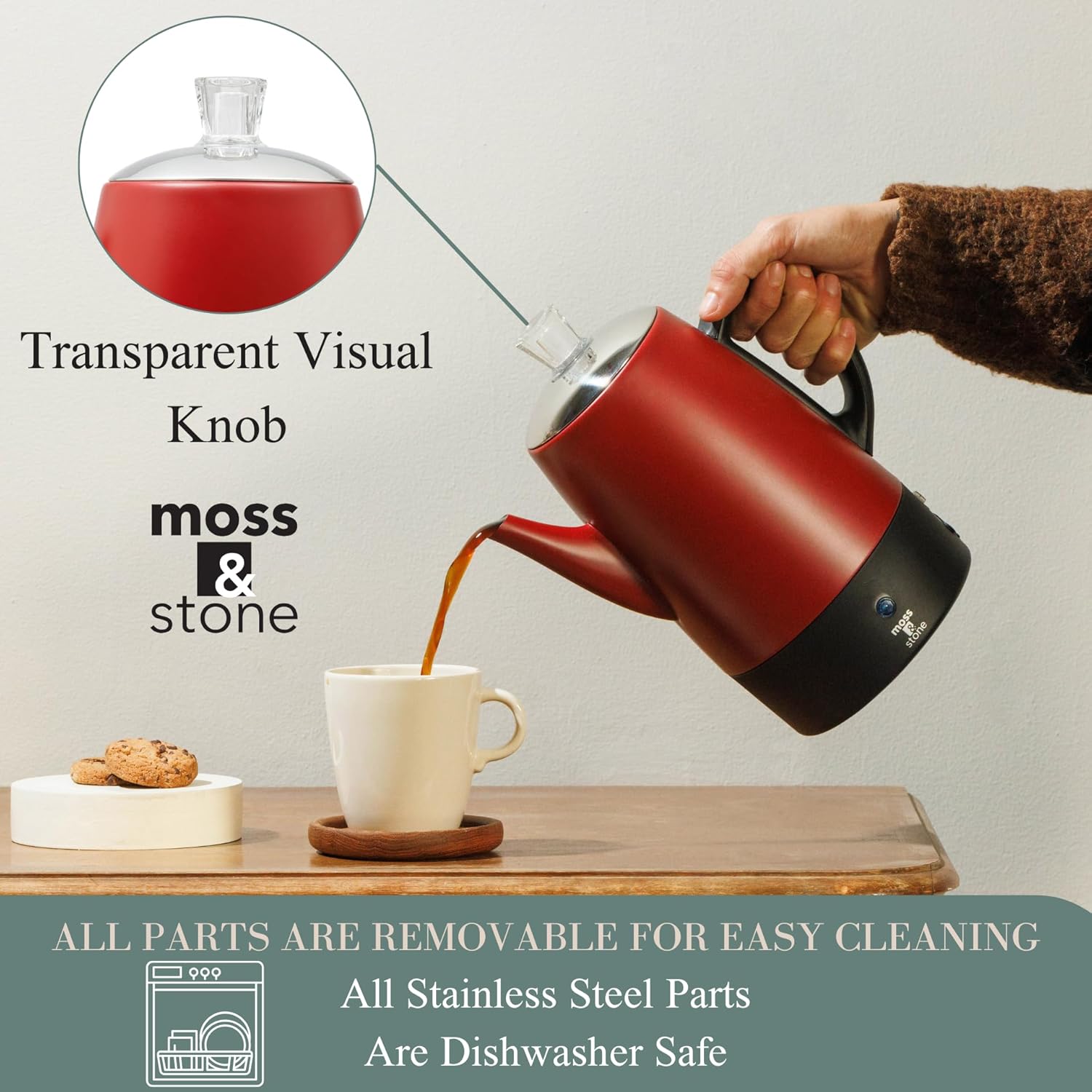 Red Electric Coffee Percolator - Camp Percolator Coffee recensione e prezzo