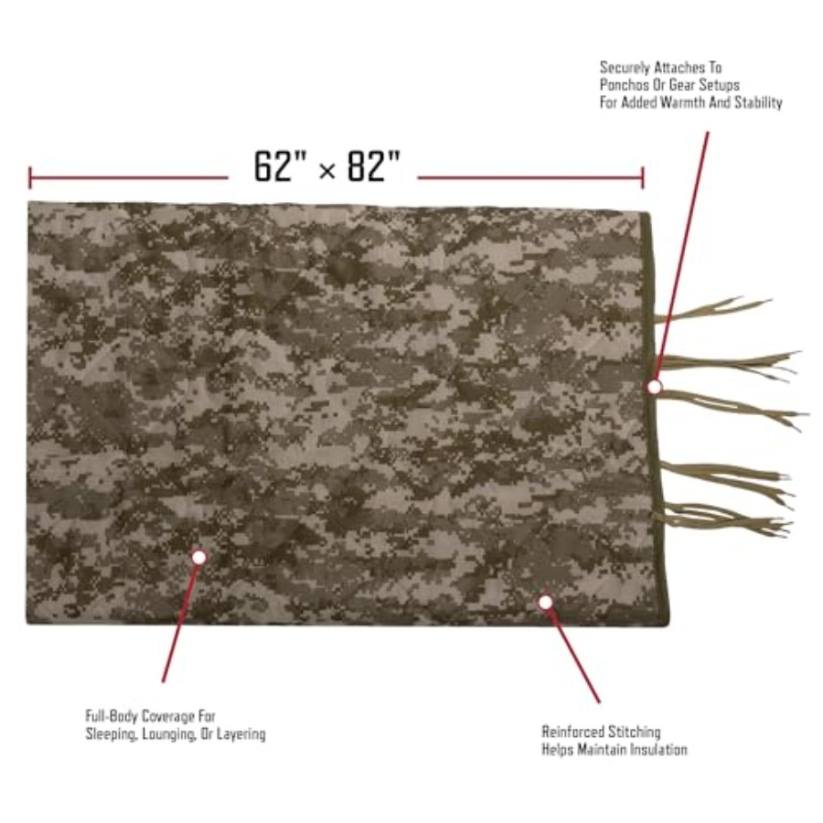 Rothco Camo Woobie Poncho Line - Outdoor Camping Essential Gear recensione e prezzo
