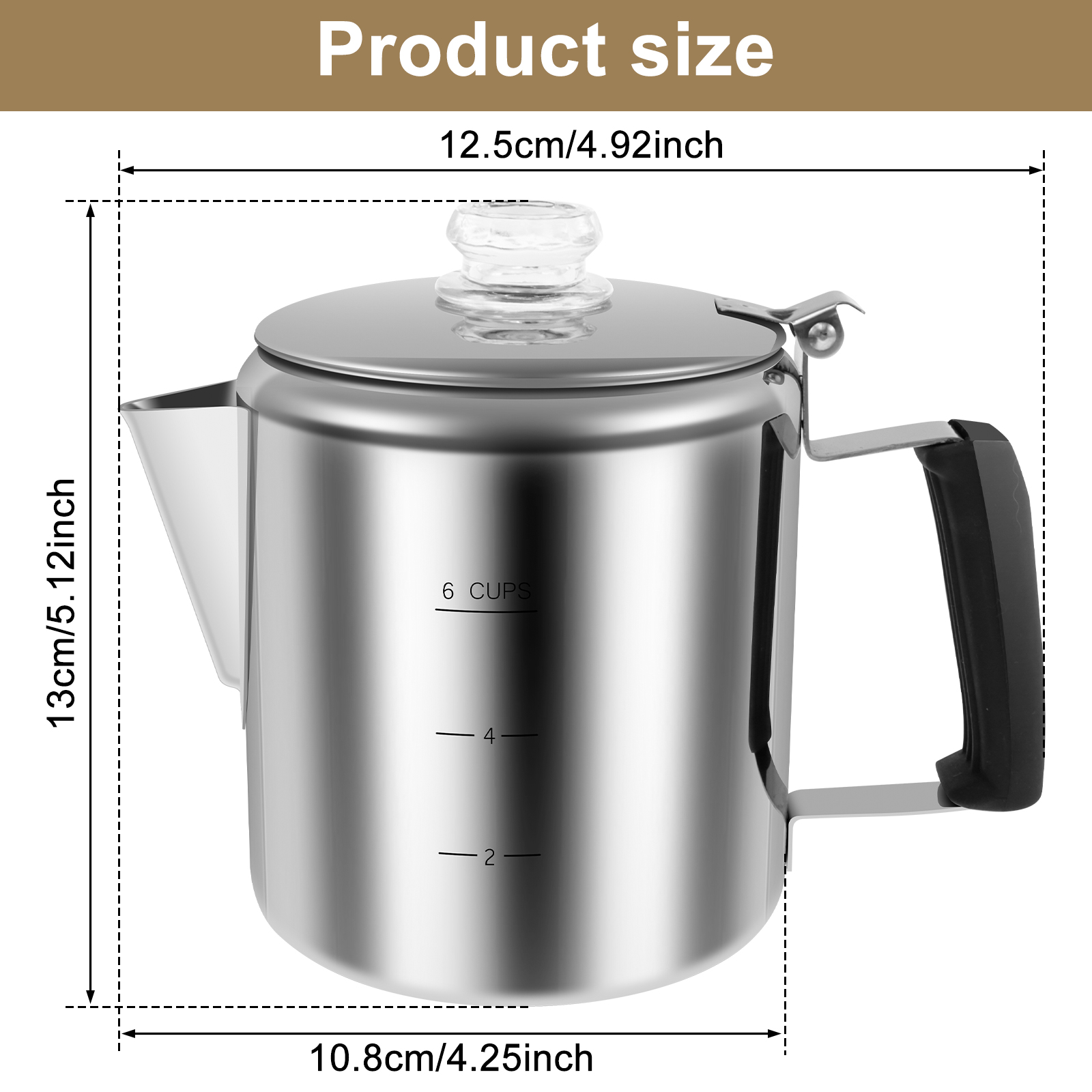 Stainless Steel Coffee Percola - Camp Percolator Coffee recensione e prezzo