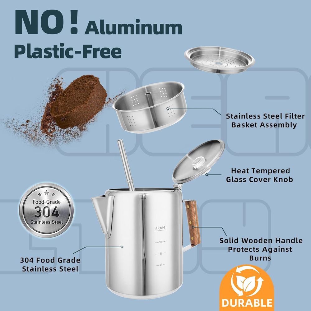 Camping Percolator Coffee Pot  - Camp Percolator Coffee recensione e prezzo