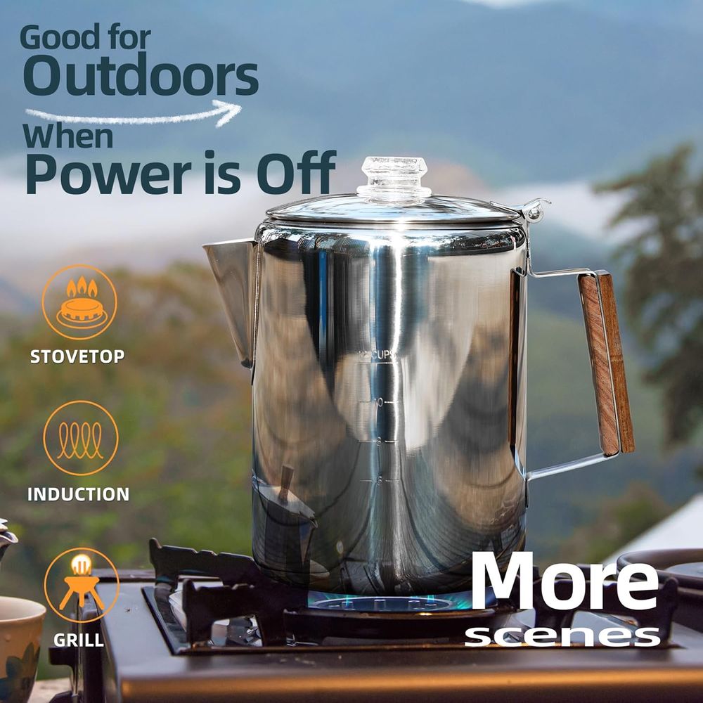 Camping Percolator Coffee Pot  - Camp Percolator Coffee recensione e prezzo