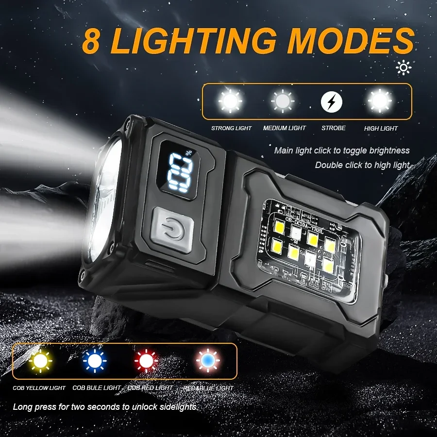 Portable LED COB Flashlight Re - Outdoor Camping Hat recensione e prezzo