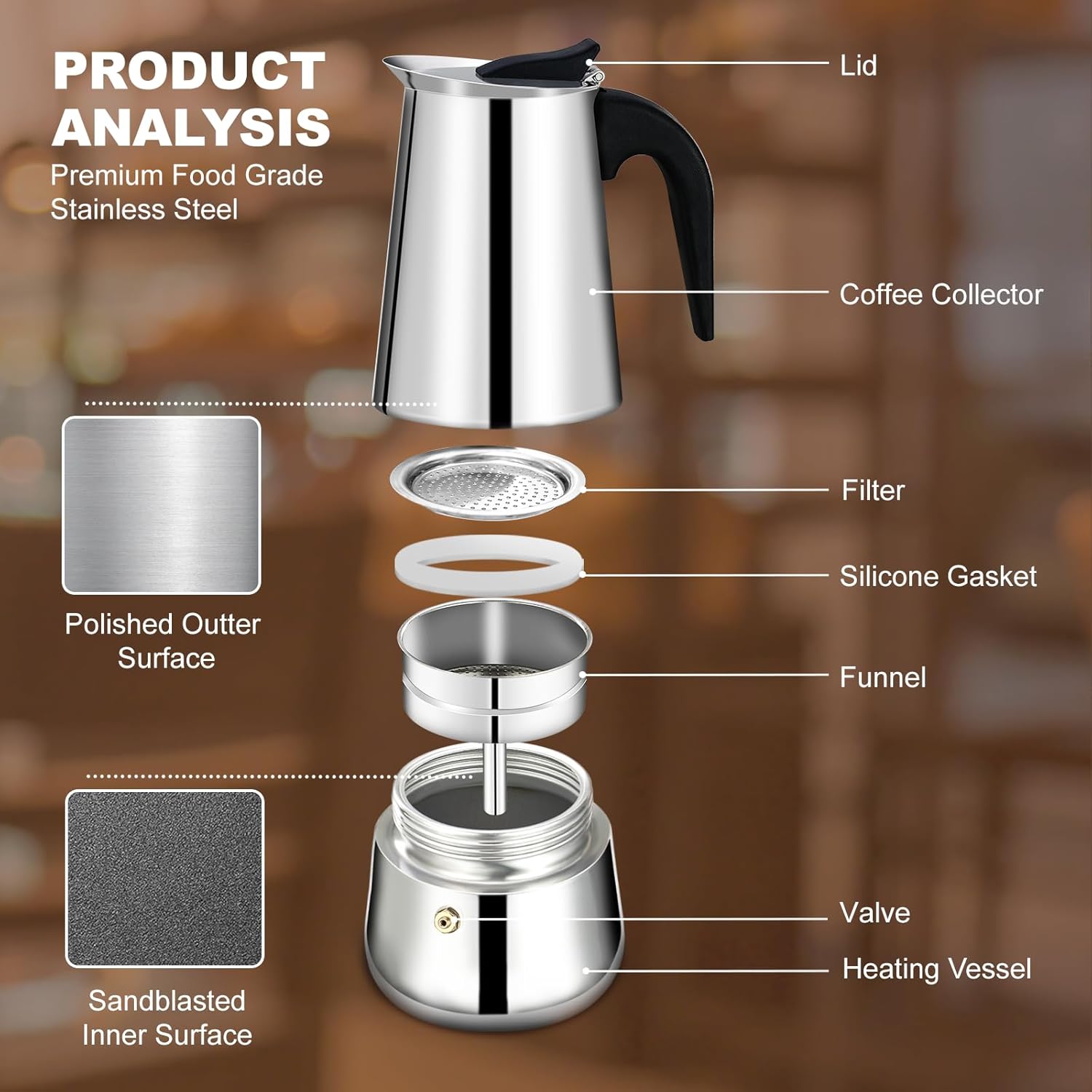 2 Cup Stovetop Espresso Maker  - Camp Percolator Coffee recensione e prezzo