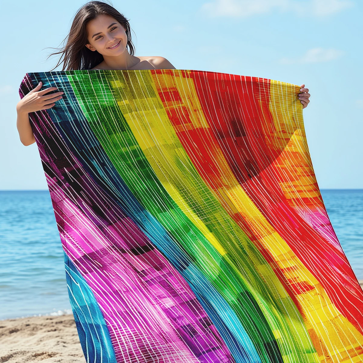 200x240cm Rainbow Beach Mat Sa - Outdoor Camping Mats Large recensione e prezzo