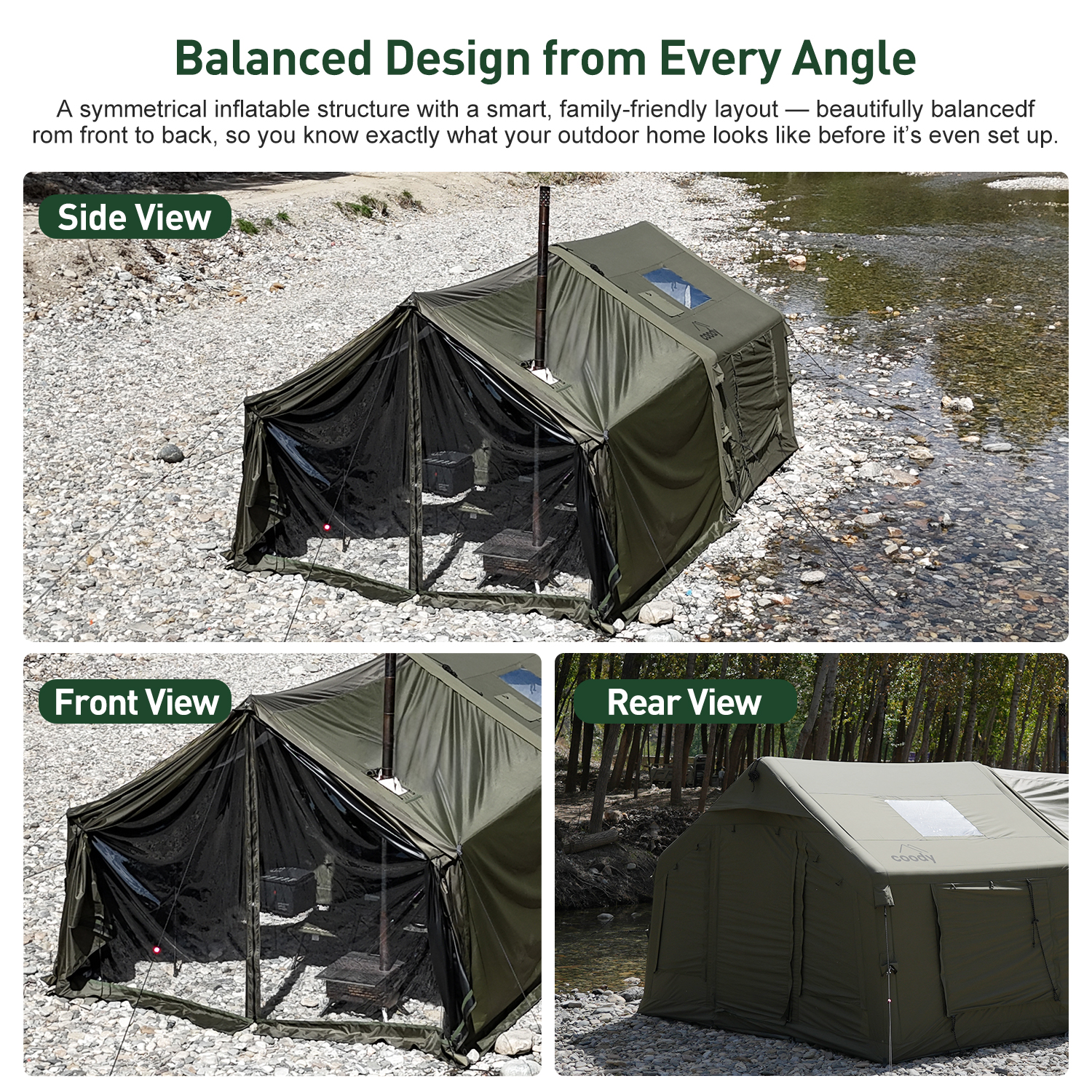 8.0+Framed Foyer Air Tent-Army - Camping Zelt Outdoor recensione e prezzo