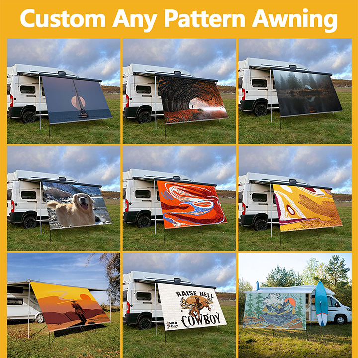 Custom Pattern UV Resistant Fo - Outdoor Camping Awning recensione e prezzo