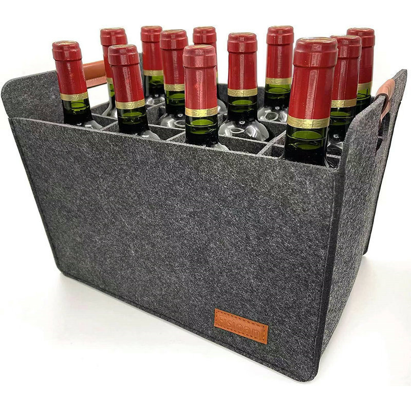 12 Bottle Felt Wine Carrier To - Outdoor Camping Water Tank recensione e prezzo