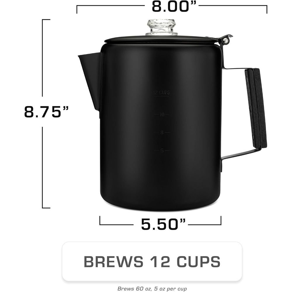 12-Cup Stainless Steel Percola - Camp Percolator Coffee recensione e prezzo