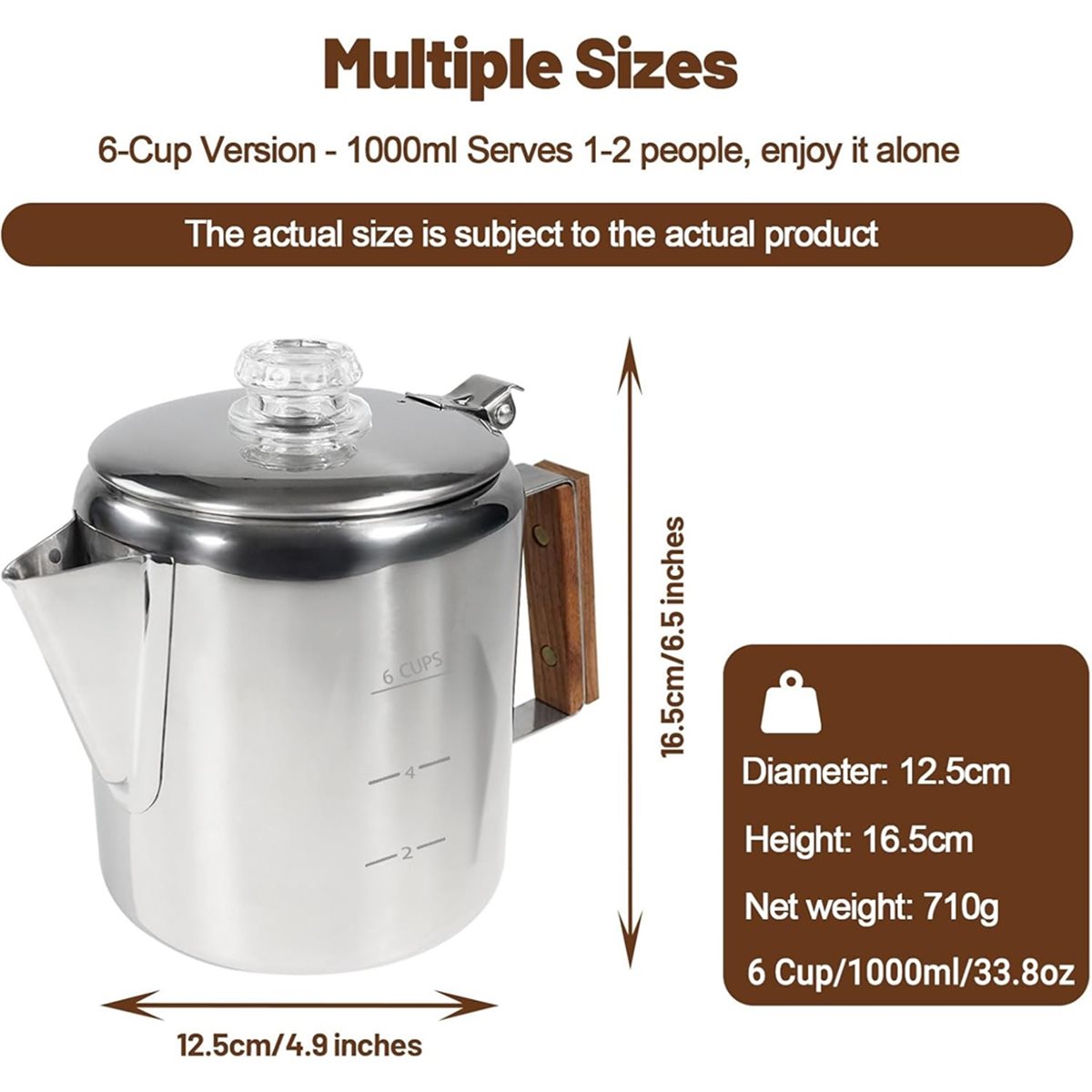 6 Cup Percolator 304 Stainless - Camp Percolator Coffee recensione e prezzo