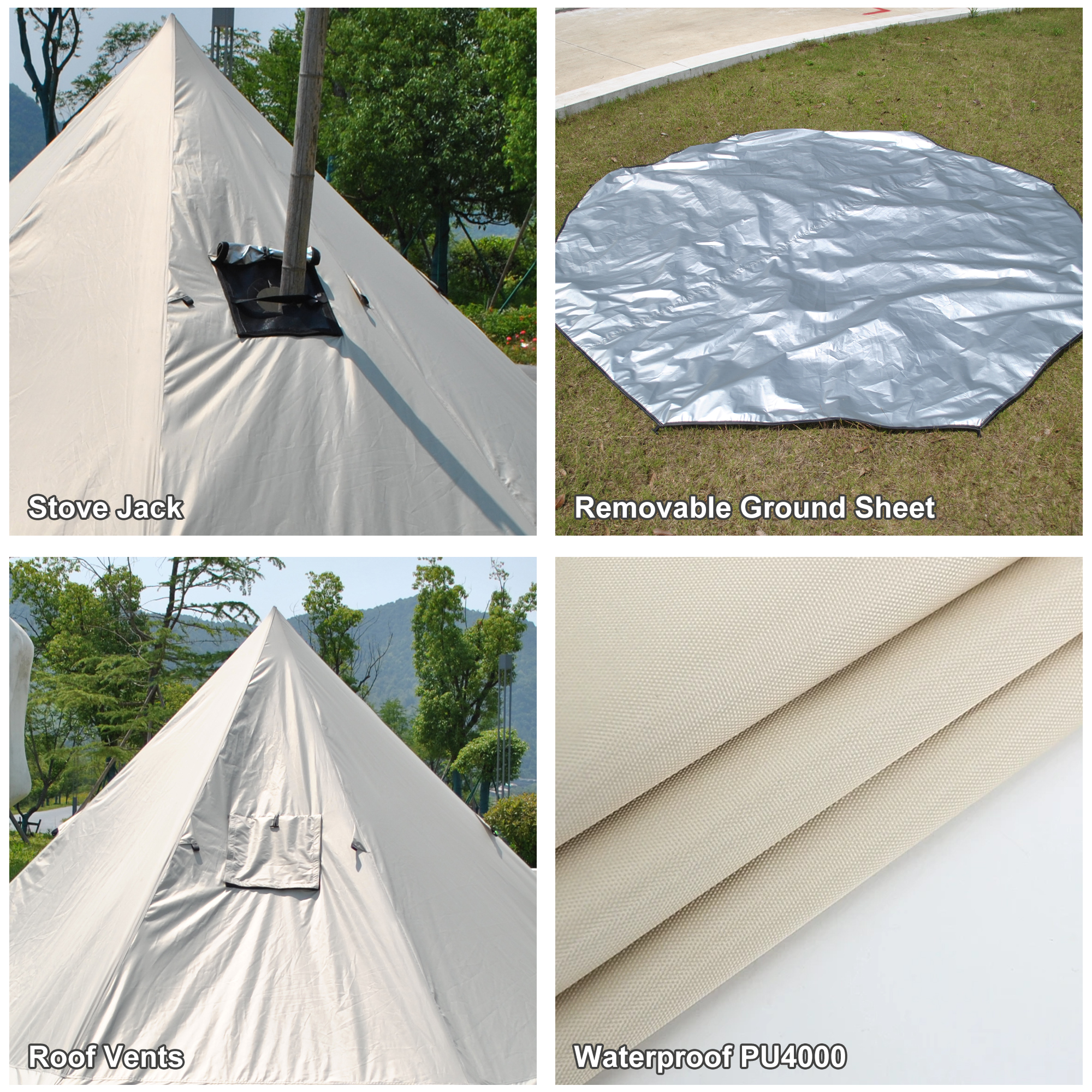 6-8 Person Yurt Oxford Pyramid - Outdoor Yurt Camping recensione e prezzo