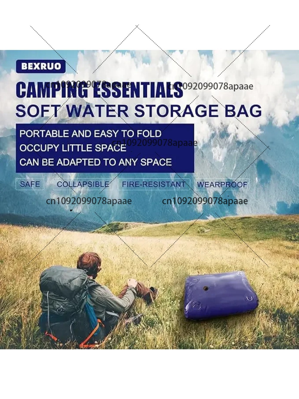 110L PVC Water Storage Bag, Po - Outdoor Camping Water Tank recensione e prezzo