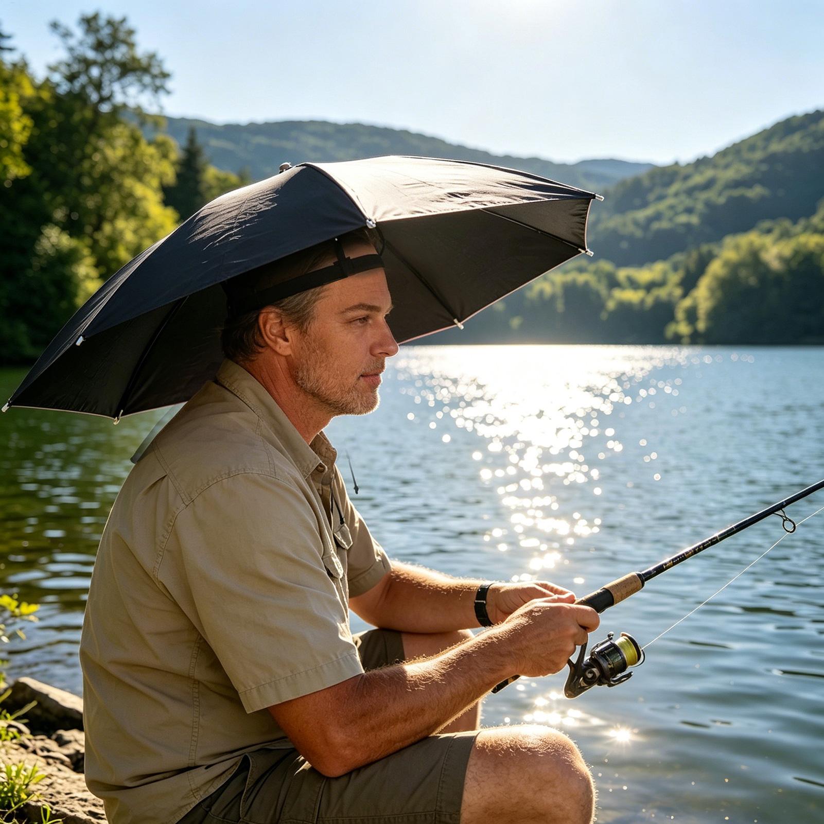 Folding Umbrella Hat Waterproo - Outdoor Camping Hat recensione e prezzo